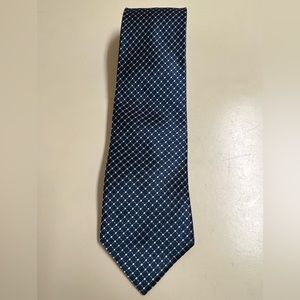 Beau Brummel Soho Blue Geometric 100% Silk Tie - EUC